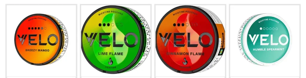Velo 5 pouch all flavours