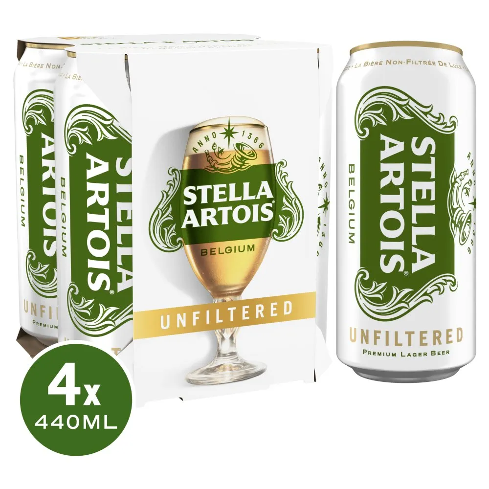 Stella artois unfiltered 4 pack