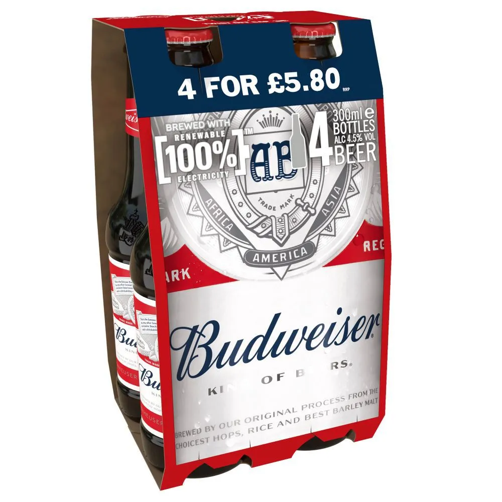 Budweiser Nrb 4pack PM £5.80
