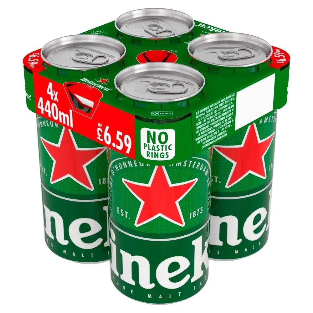 Heineken Can £6.59 4pk
