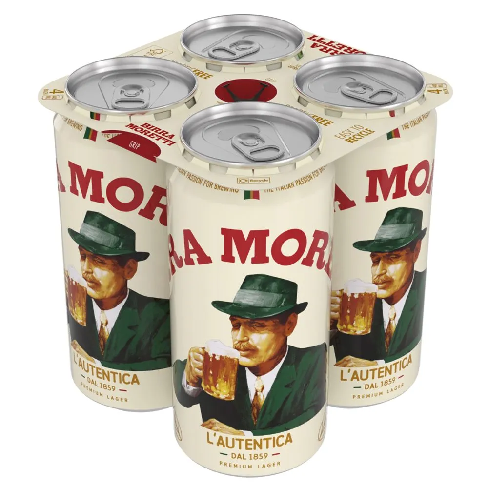 Birra moretti cans 4pk