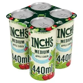 Inchs Medium Apple Cider 4pk Can- 4.5%