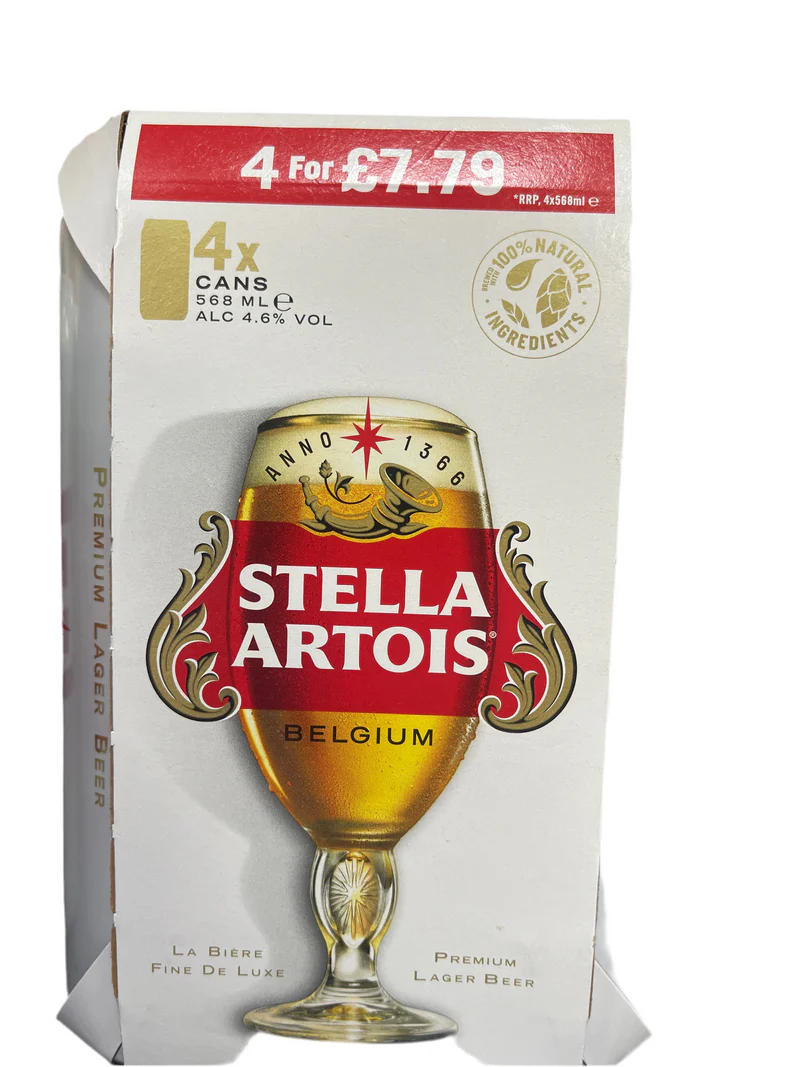 Stella artois pmp â£7.79 4pack