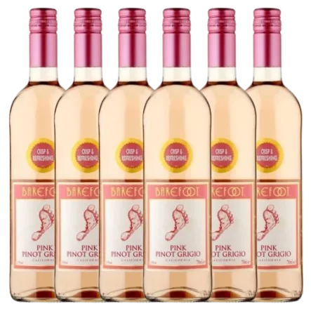 Barefoot pink pinot grigio
