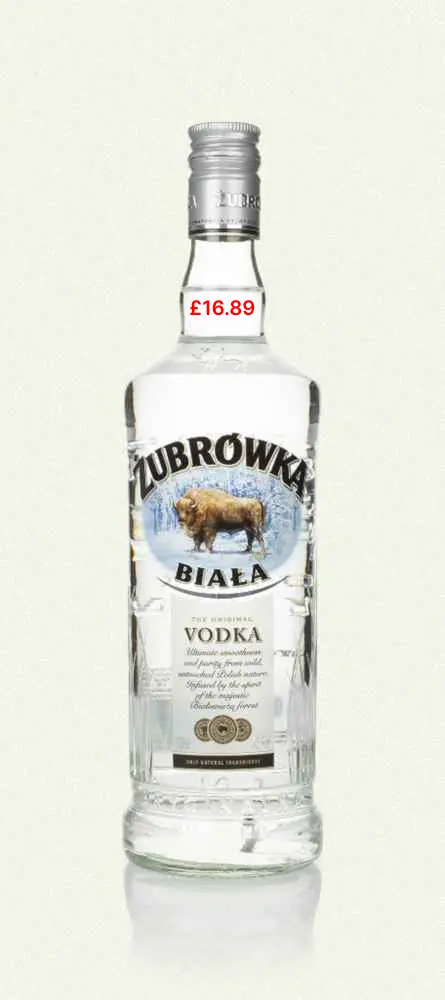 Zubrowka Biala Vodka PM £16.89