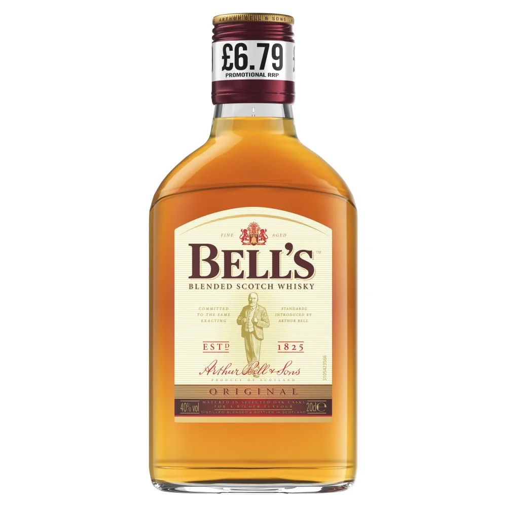 Bells blended scotch whisky pmp â£6.79