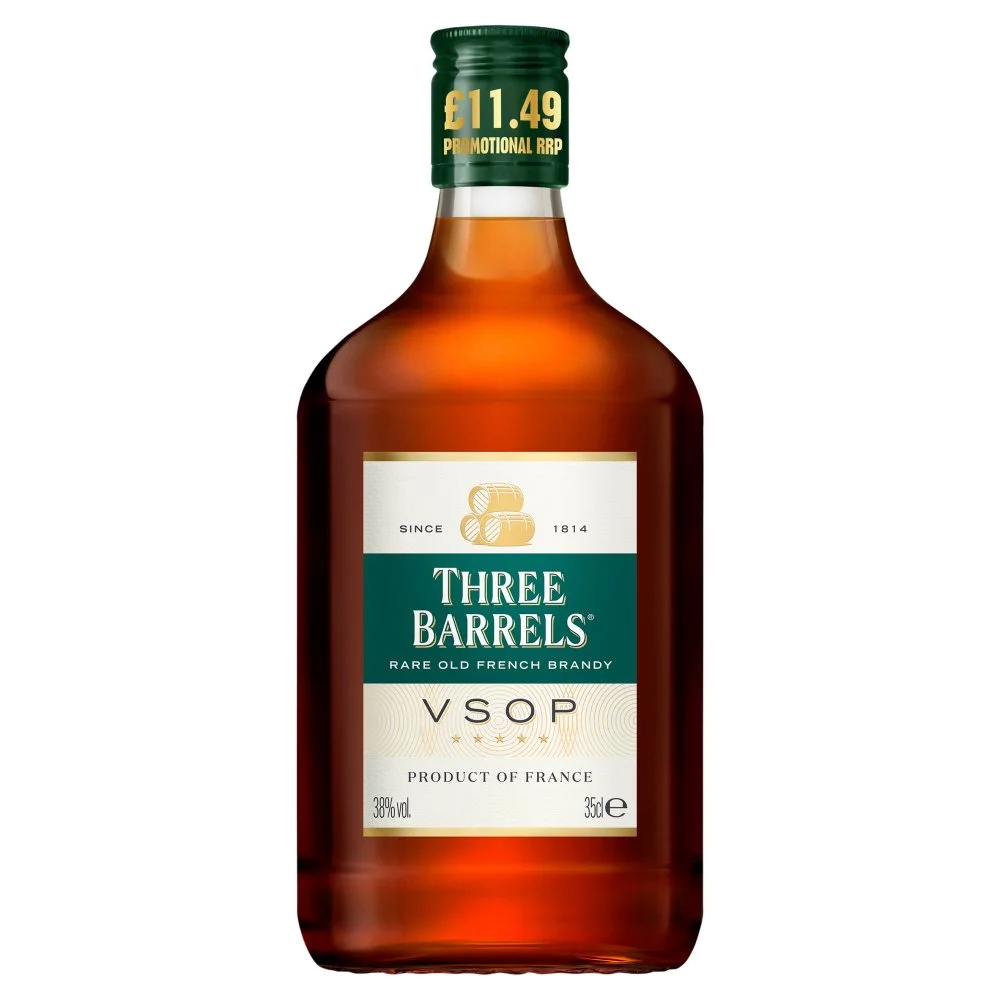Three barrels brandy pmâ£11.49