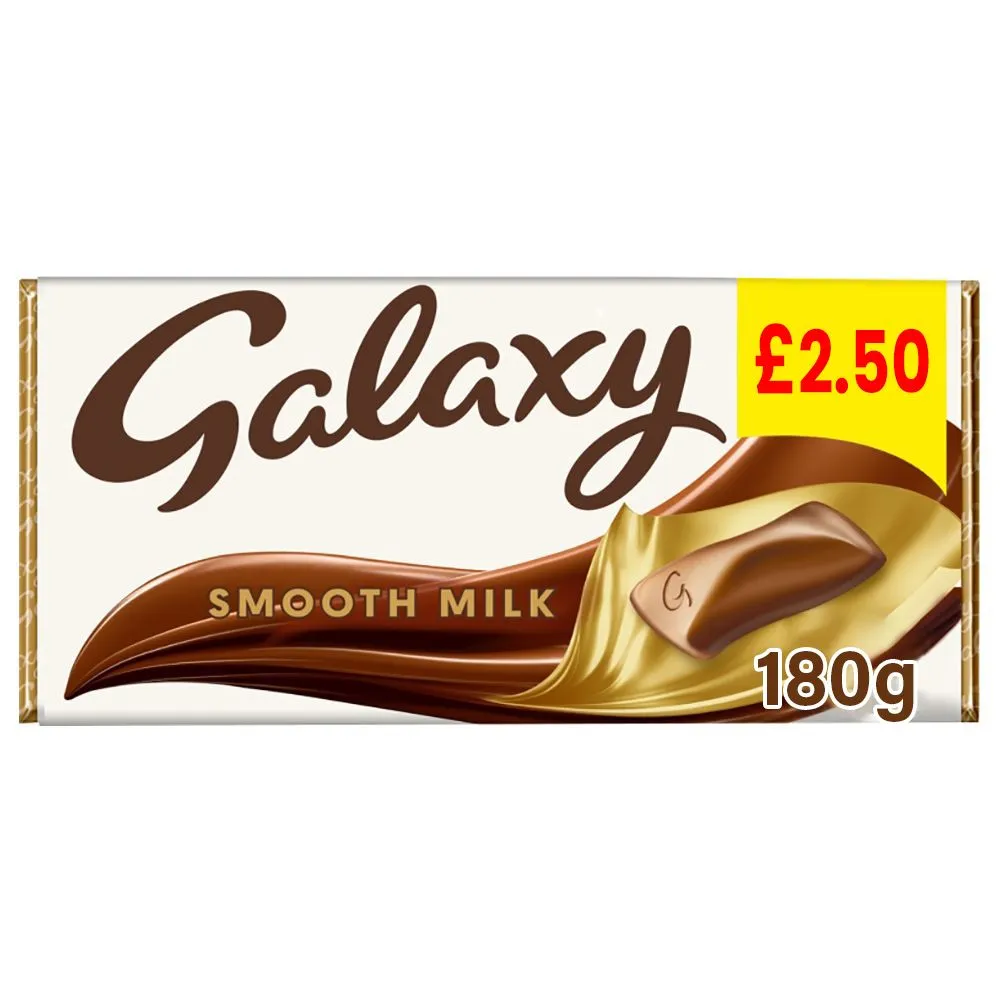 Galaxy Smooth Milk/choc/block/shar/bar £2.50