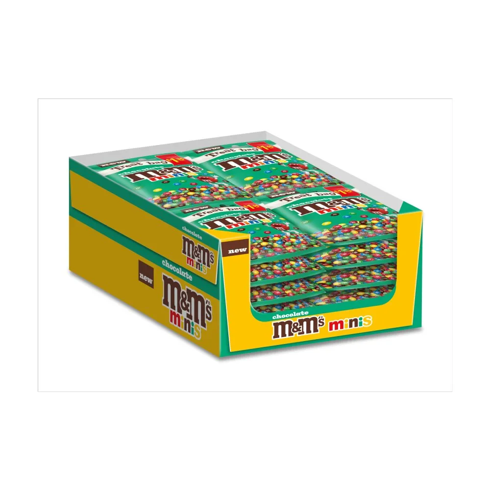 ***m&m's minis bites milk chocolate treat bag