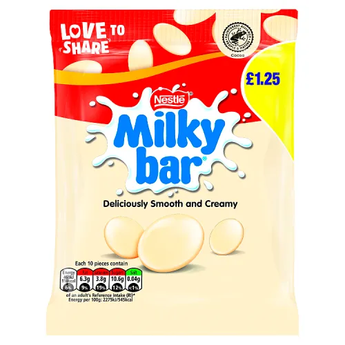 ***milkybar giant buttons bag pm£1.25
