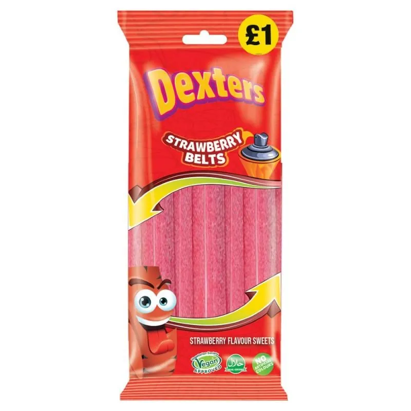 Dexters strawberry belts pm £1.00
