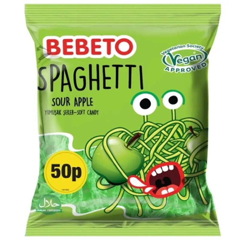 Bebeto Sour Apple Spaghetti PM £0.50