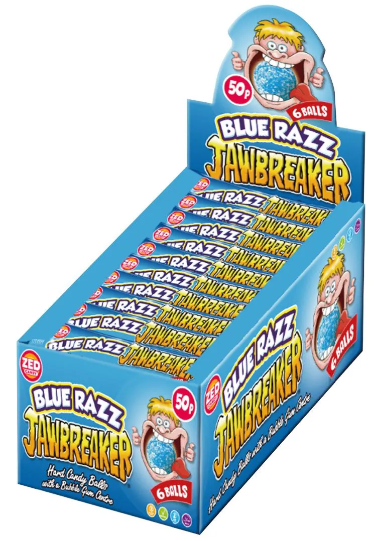 Zed blue razz jawbreakers pmp£0.50