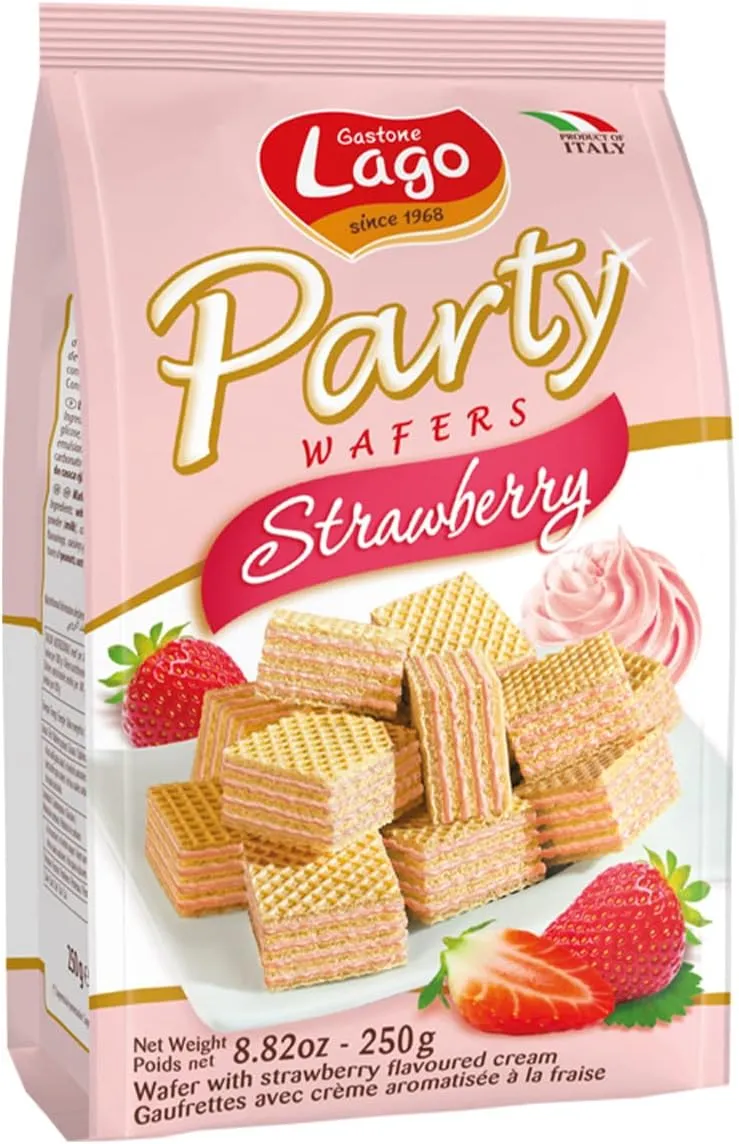 [11427] Lago Party Wafers Strawberry