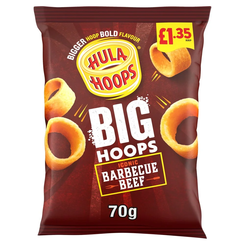 Hula Hoop Big Hoops Bbq Beef PM £1.35