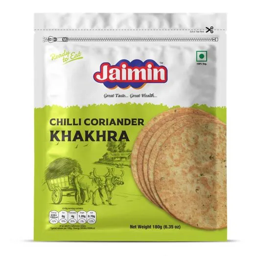 Jaimin chilli coriander khakhra