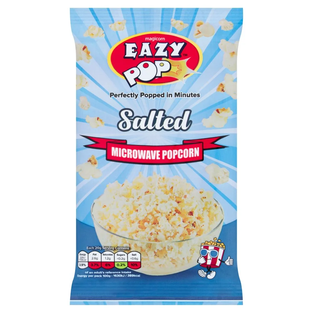 Eazy pop microwave popcorn salted