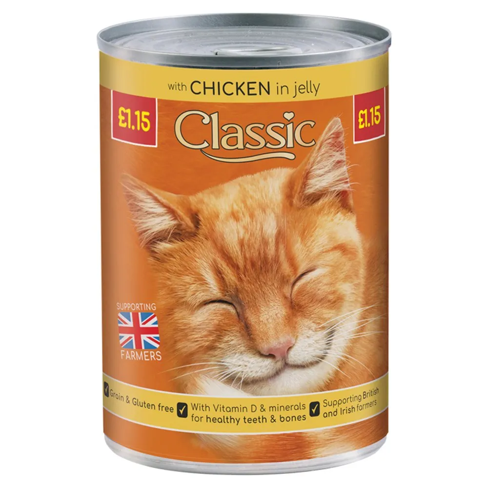 Classic Cat With Chicken In Jelly PM £1.15