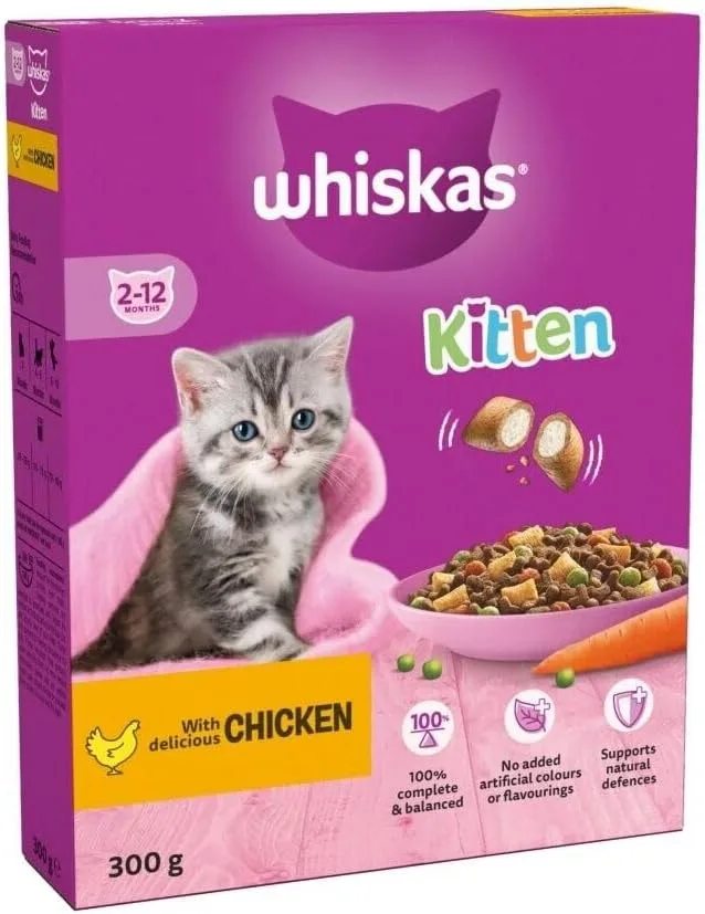 Whiskas 2-12 months dry chicken