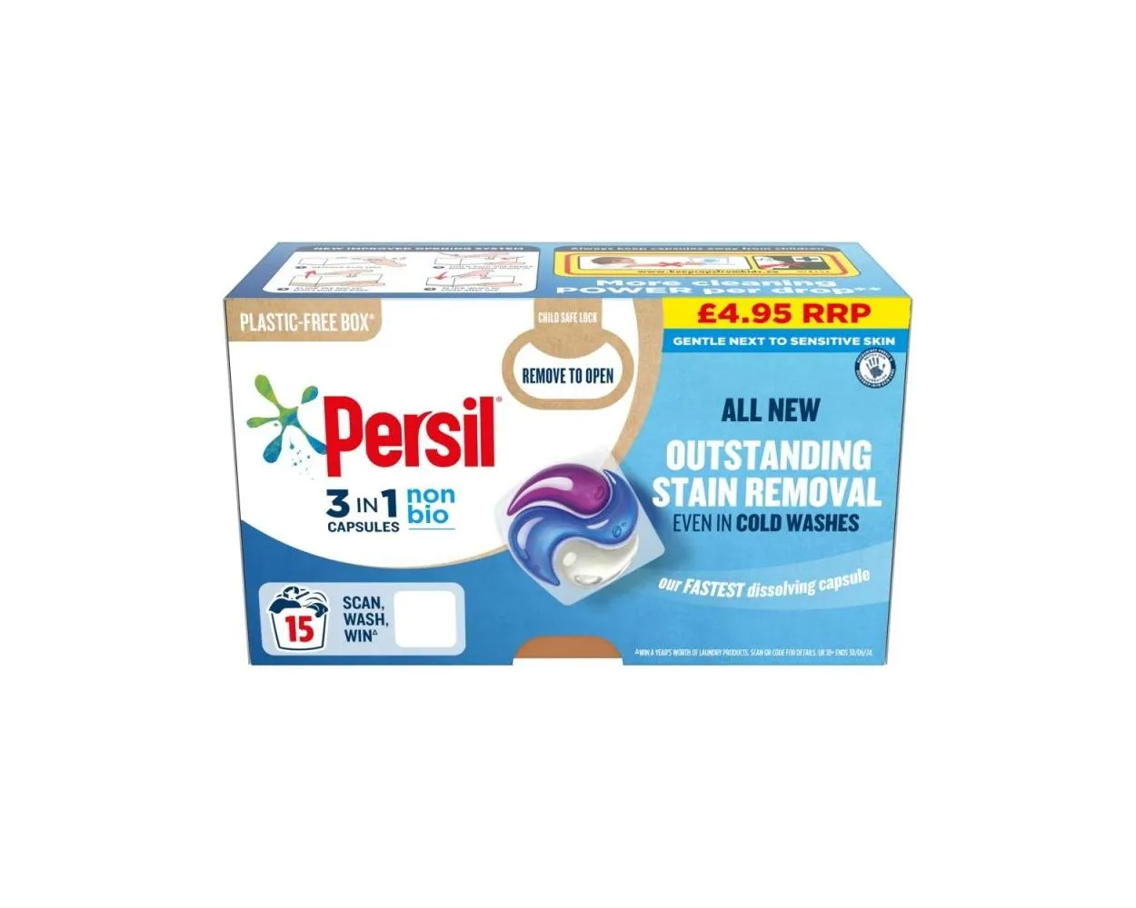 Persil capsules non bio pm£4.95 15wash