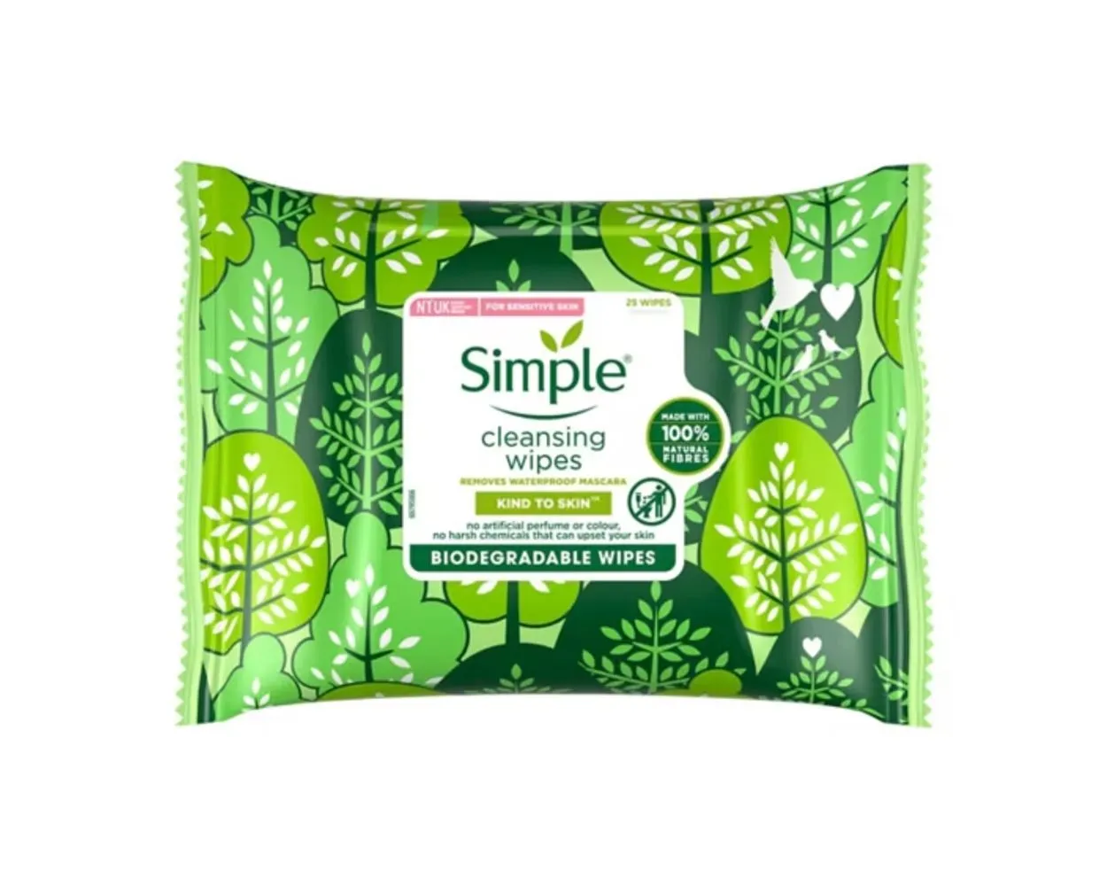 Simple Face Cleansing Wipes Bio