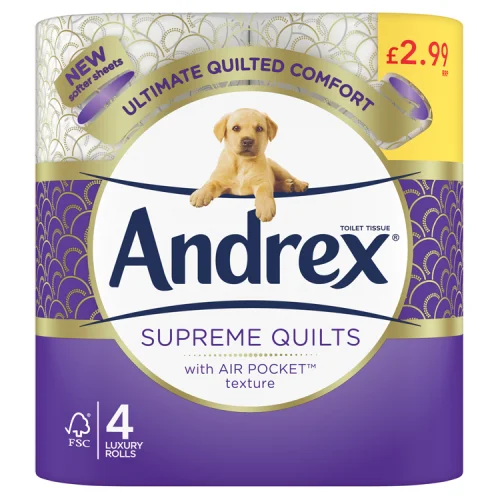 Andrex Supreme / Ultimate Quilts T/tissue PM £2.99