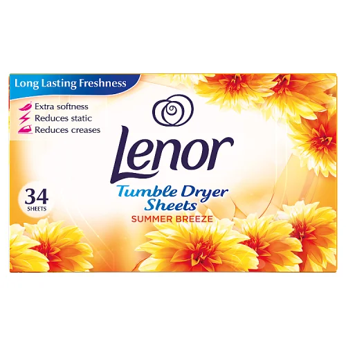 Lenor tumble dryer sheets summer