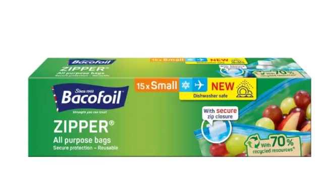 Bacofoil zipper food bags 1ltr pm£2.19