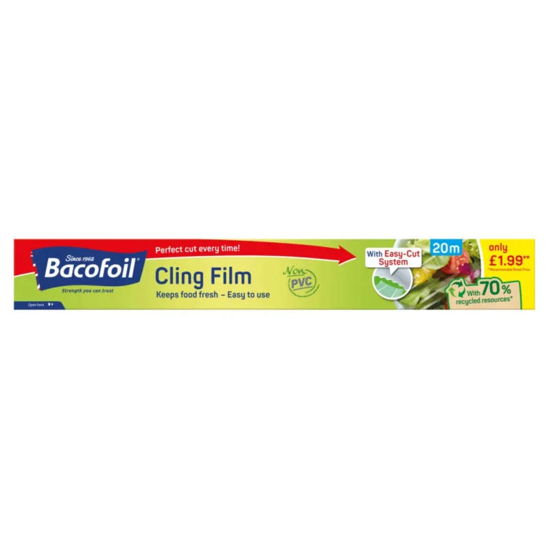 Bacofoil cling film 325mm pm£1.99