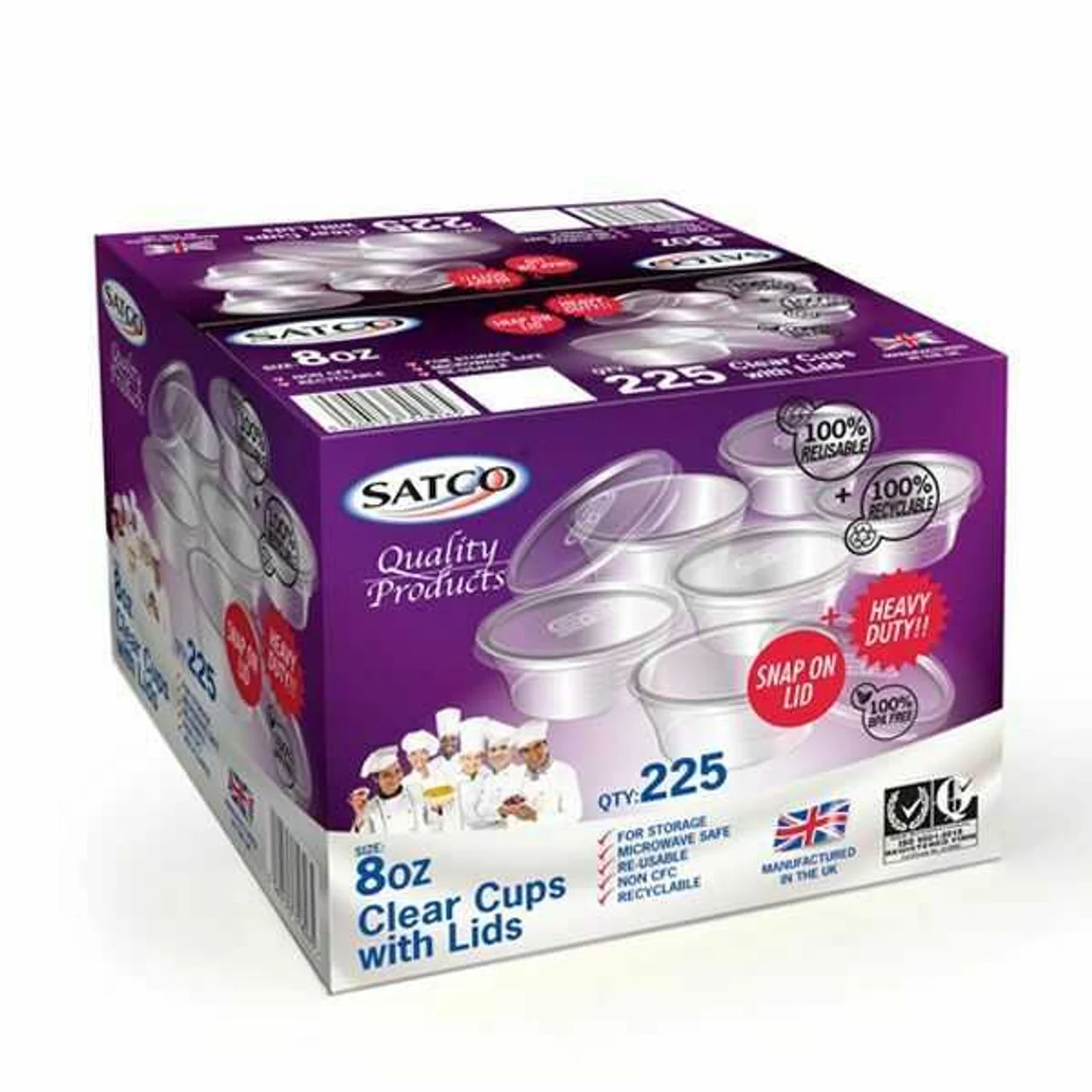 [18230] Satco chutney cups&lids plastic