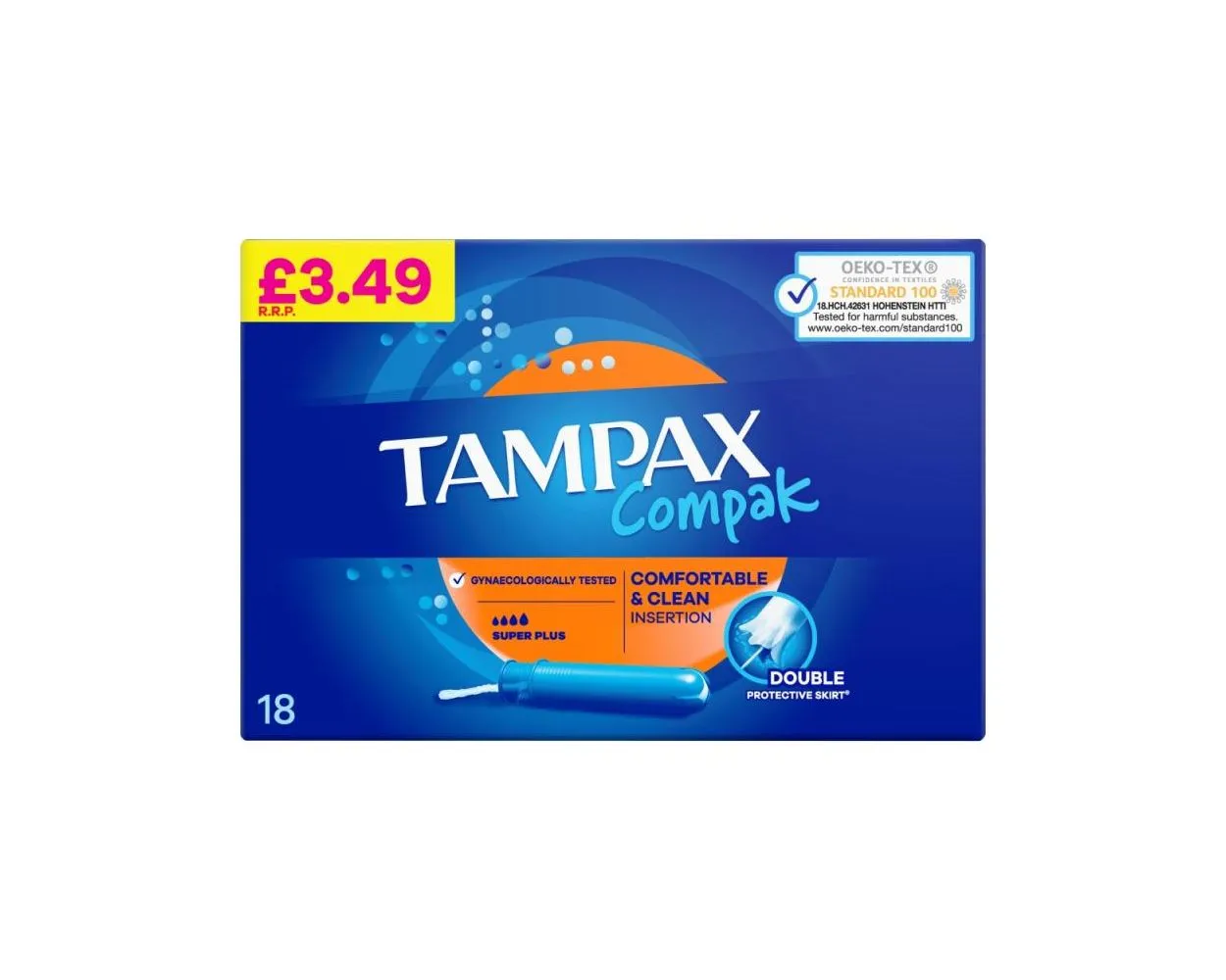 Tampax compak super plus pm£3.49