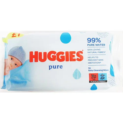 Huggies pure baby wipes pm£1.0