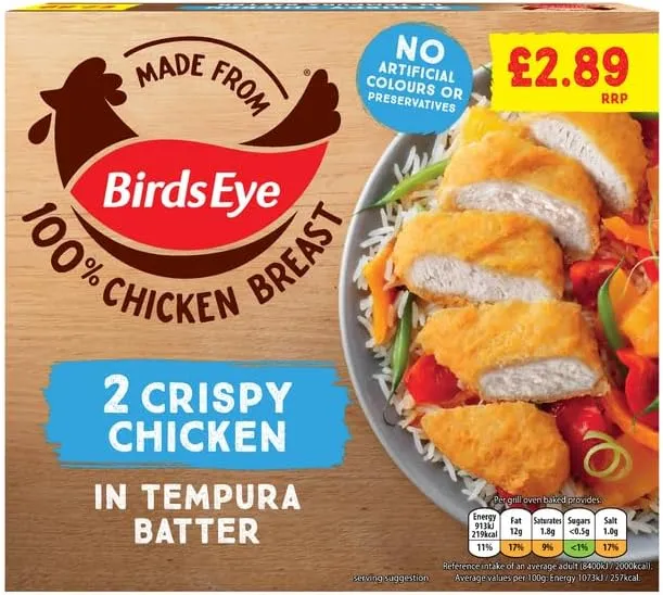 Birds eye 2 crispy chicken £2.89